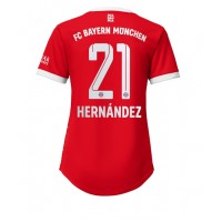 Fotbalové Dres Bayern Munich Lucas Hernandez #21 Dámské Domácí 2022-23 Krátký Rukáv